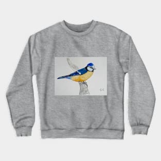 Blue-Tit - bird art Crewneck Sweatshirt